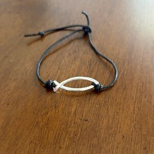 925 Silver Fish Symbol Bracelet